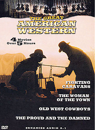 Great American Western, Vol. 16: Fighting Caravans / The Women Of The Town / Old West Cowboys / The Proud And The Damned - DVD