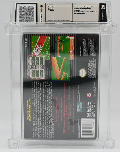 Sports Illustrated: Championship Football & Baseball SNES 9.8 A+ - NEBRASKA COLLECTION