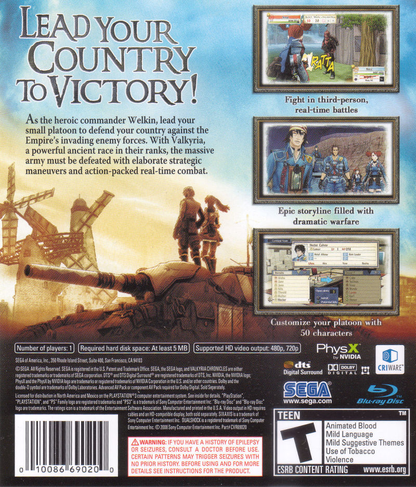 Valkyria Chronicles - PS3