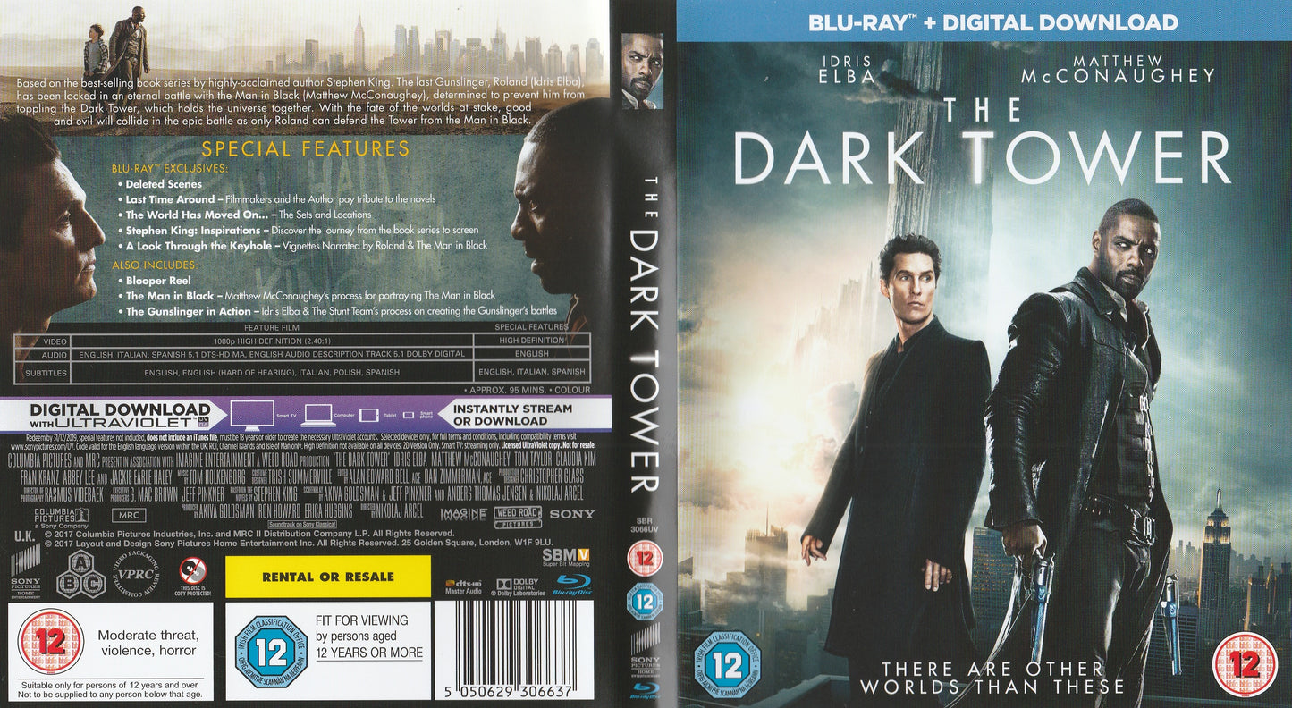Dark Tower - Blu-ray Fantasy 2017 PG-13