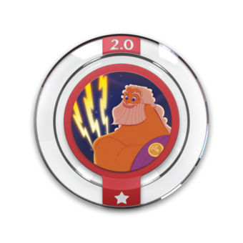 Round Power Disc | Zeus' Thunderbolts - Disney Infinity 2.0
