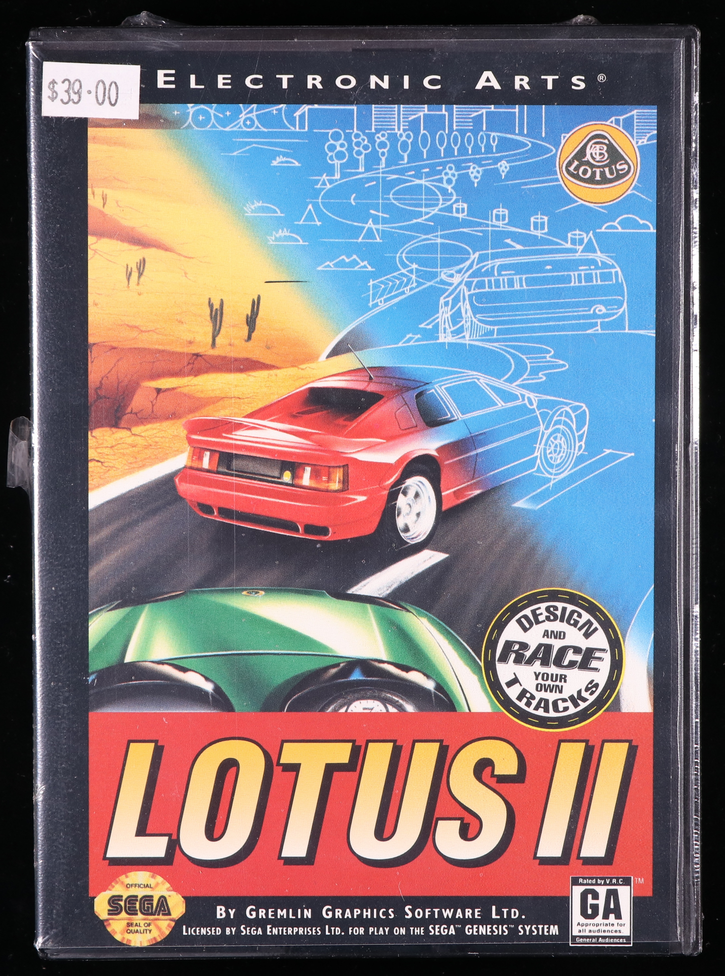 Lotus II SEGA GENESIS 9.4 A - NEBRASKA COLLECTION