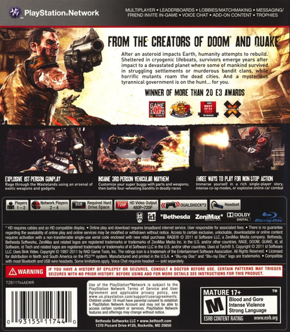 Rage - Anarchy Edition - PS3