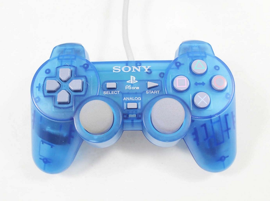 Official PSone DualShock Controller | Clear Blue - PS1