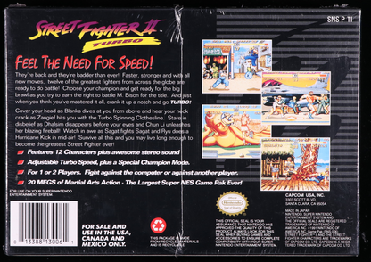 Street Fighter II Turbo SNES 9.8 A+ - NEBRASKA COLLECTION