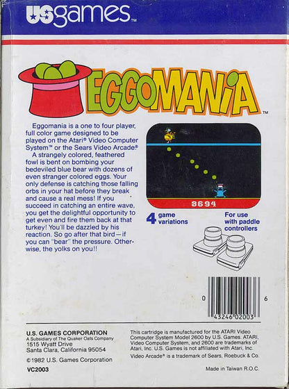 Eggomania (Standard Cartridge) - Atari 2600