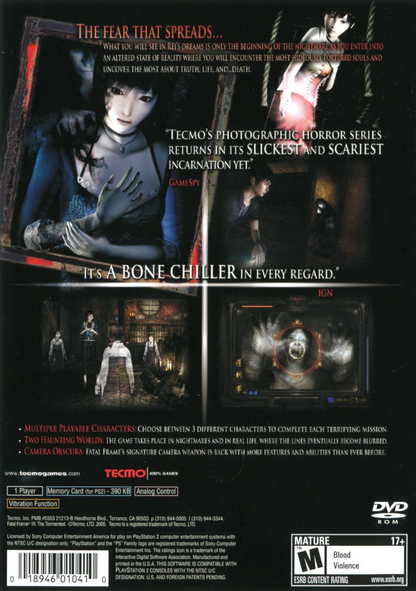 Fatal Frame 3 Tormented - PS2