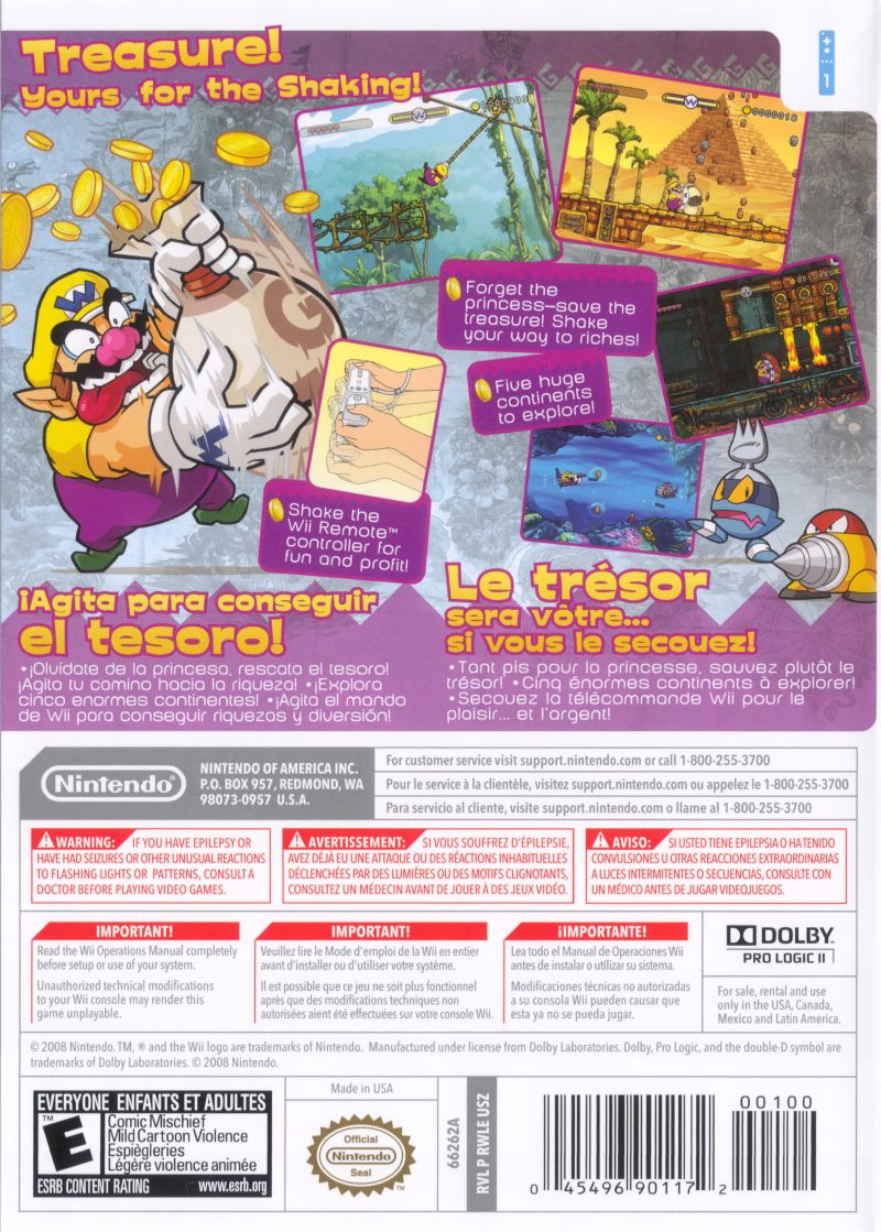 Wario Land: Shake It! - Wii