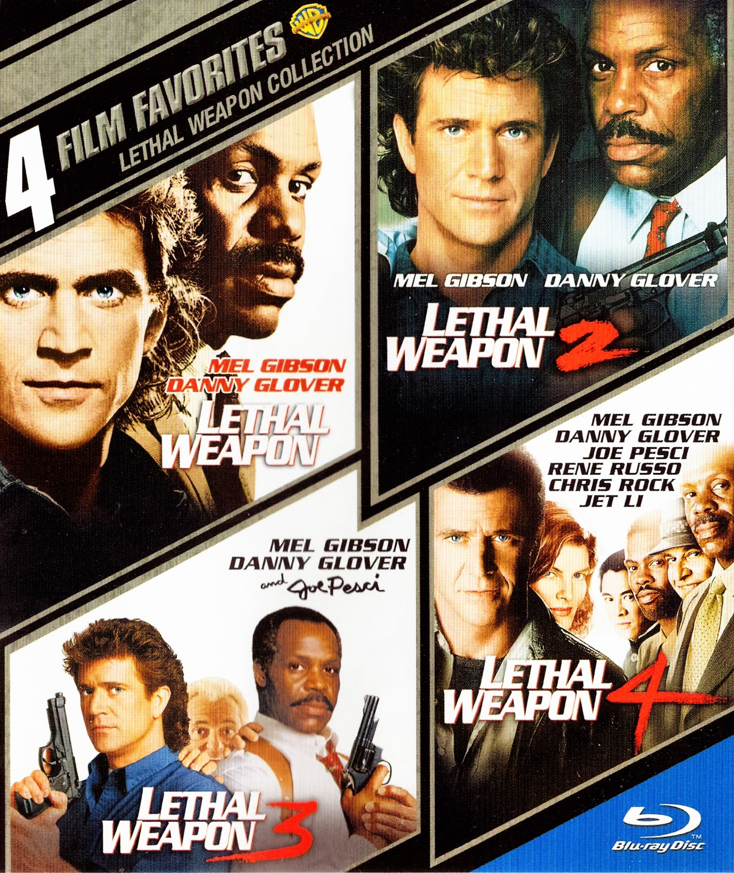 4 Film Favorites: Lethal Weapon - Blu-ray Action/Adventure VAR PG-13