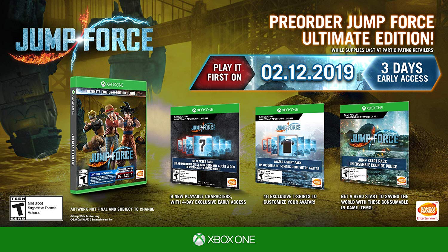Jump Force - Ultimate Edition Used Xbox One Games For Sale – Dial Up Games