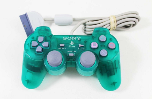 Official PSone DualShock Controller | Clear Turquoise - PS1