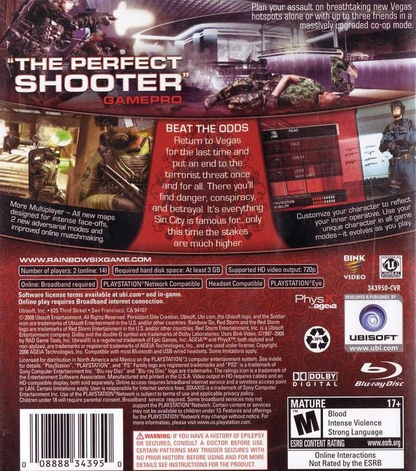 Tom Clancy's Rainbow Six: Vegas 2 - PS3