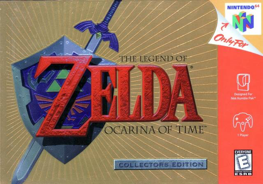 Legend of Zelda, The: Ocarina of Time - Collectors Edition (Gold Cartridge) - N64