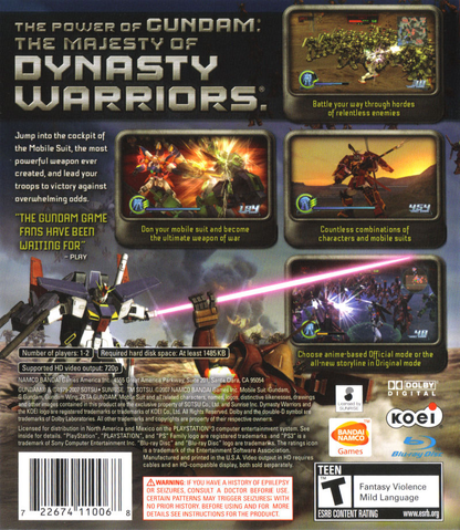 Dynasty Warriors: Gundam - PS3