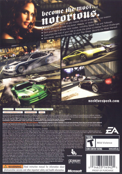 Need for Speed: Most Wanted - Xbox 360