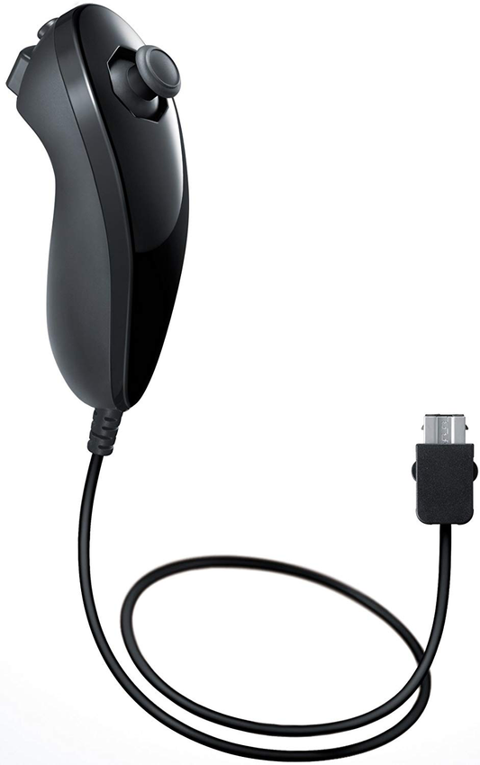 Nunchuk Official | Black Color - Wii