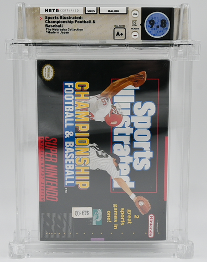 Sports Illustrated: Championship Football & Baseball SNES 9.8 A+ - NEBRASKA COLLECTION