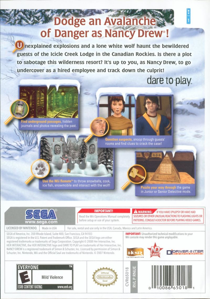 Nancy Drew: The White Wolf of Icicle Creek - Wii