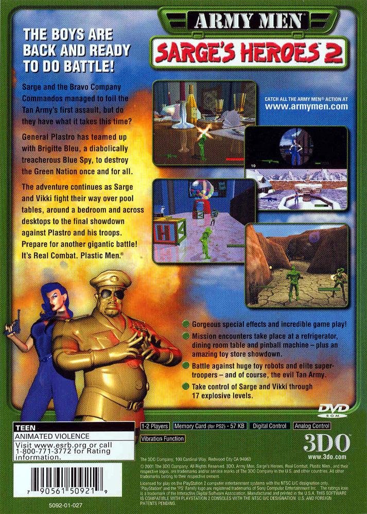 Army Men: Sarges Heroes 2 - PS2
