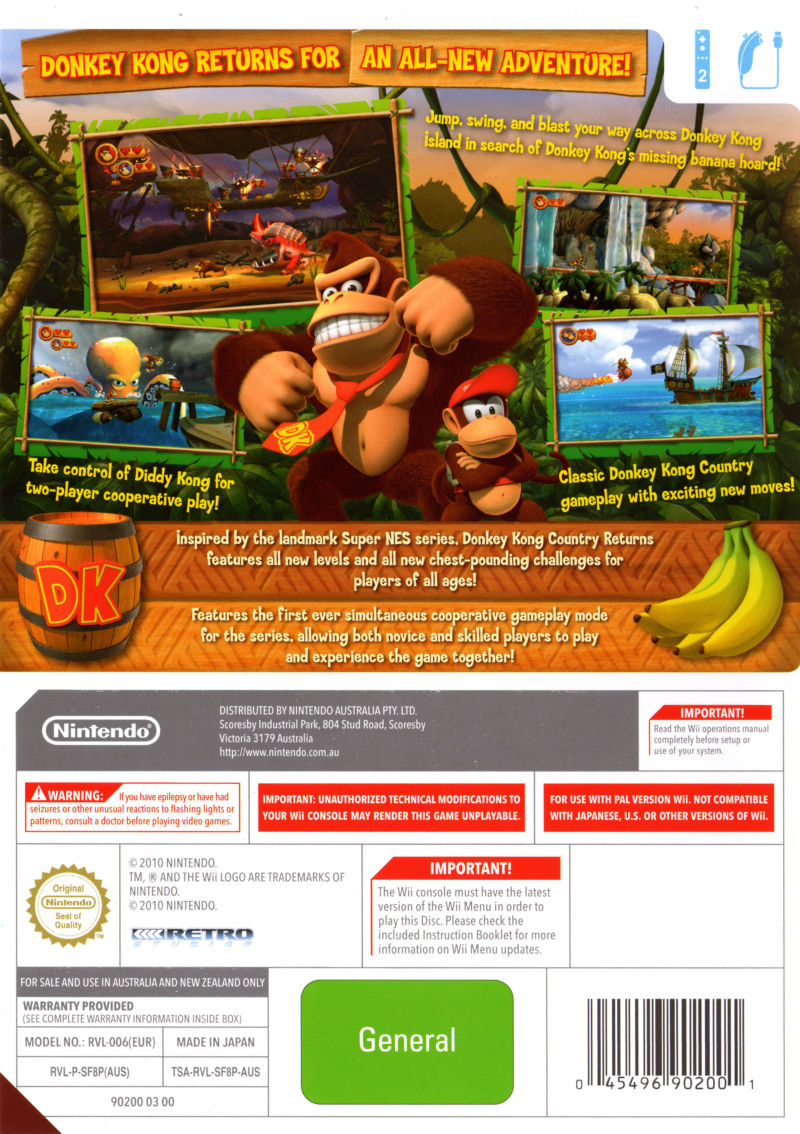 Donkey Kong Country Returns - Wii