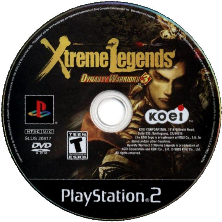 Dynasty Warriors 3 Xtreme Legends - PS2