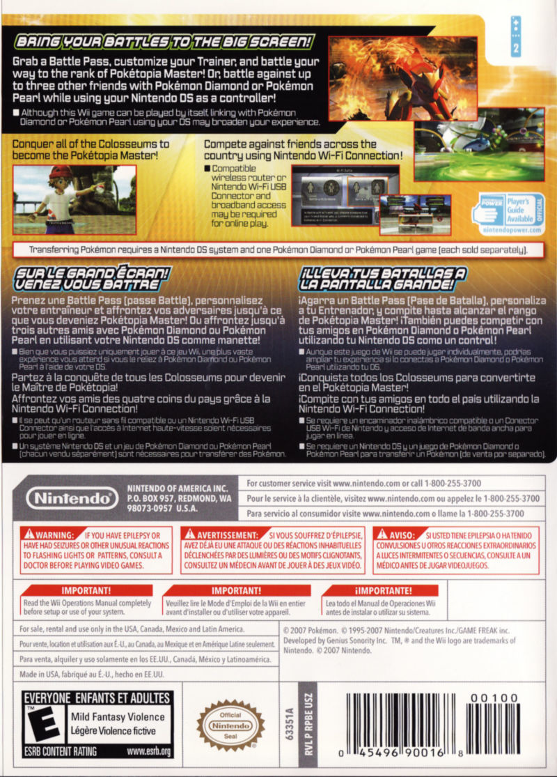 Pokemon Battle Revolution - Wii