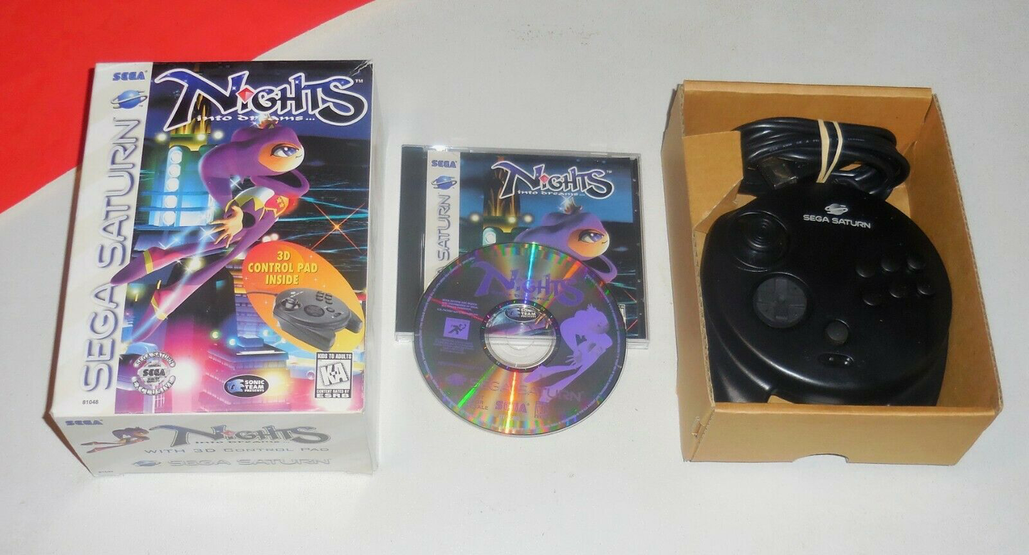 Nights Into Dreams w/ 3D Control Pad - Sega Saturn