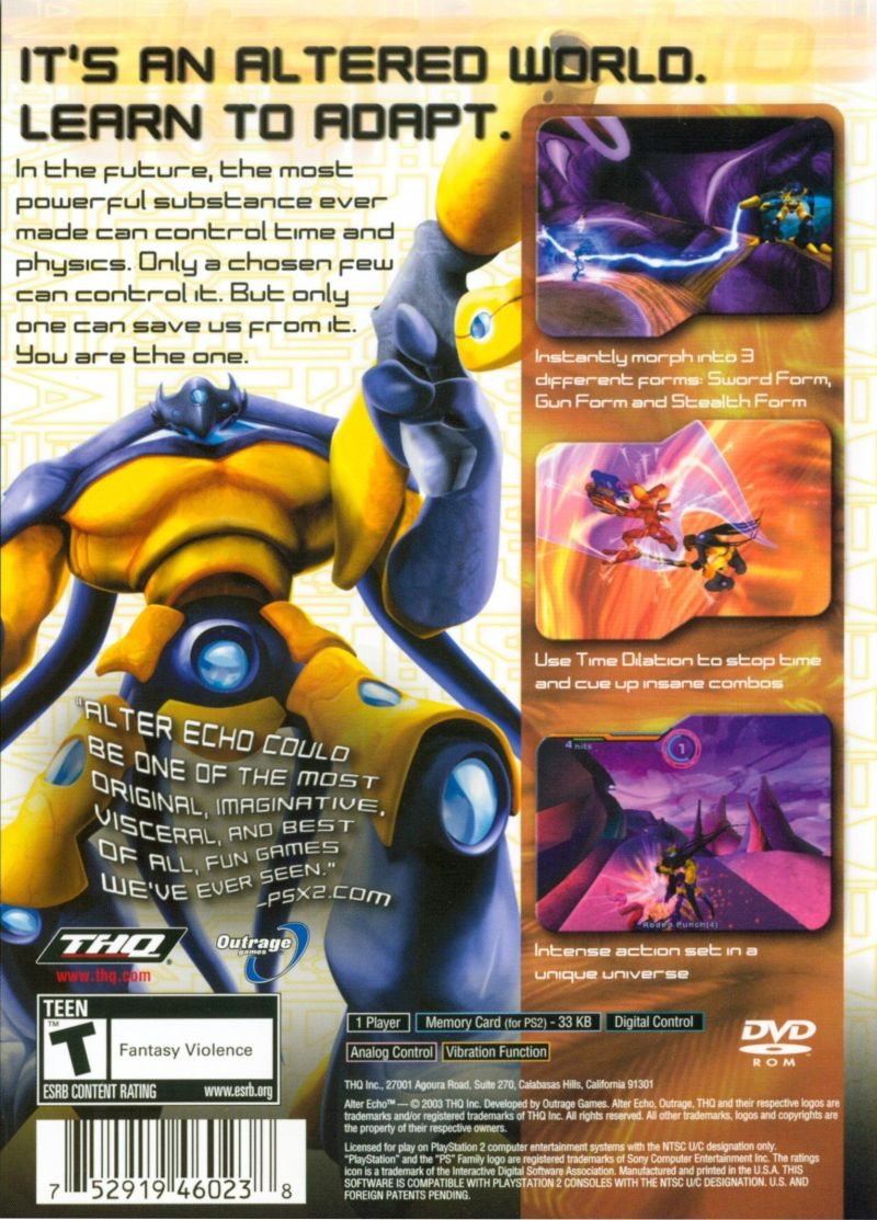Alter Echo - PS2