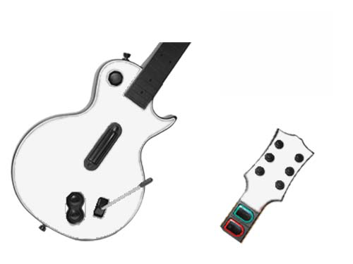 Guitar Wireless Les Paul | White Color - Xbox 360