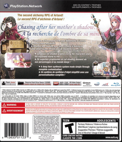 Atelier Totori: The Adventurer of Arland - PS3