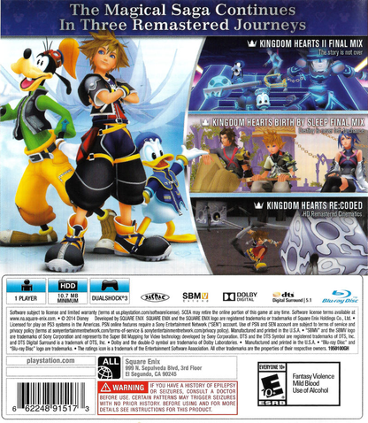 Kingdom Hearts 2.5 ReMix - Greatest Hits - PS3