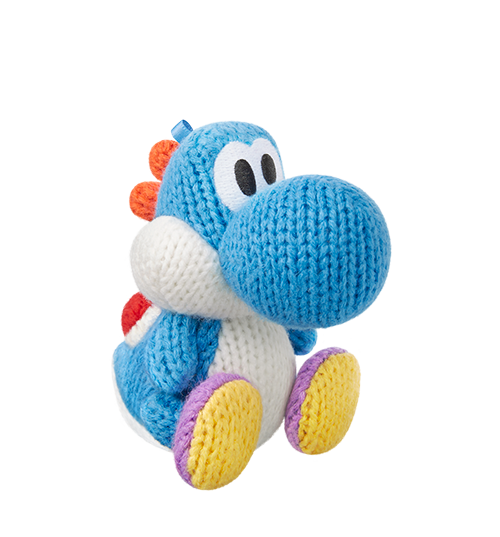 Blue Yarn Yoshi - Amiibo - Yoshi's Woolly World Series