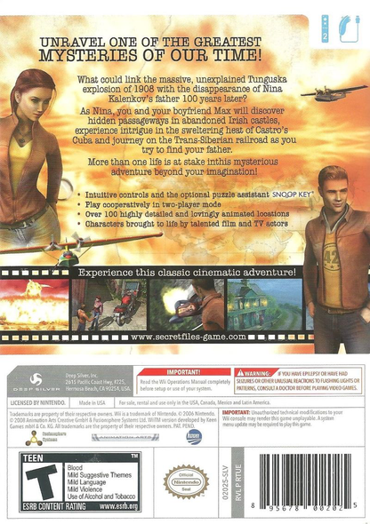 Secret Files: Tunguska - Wii