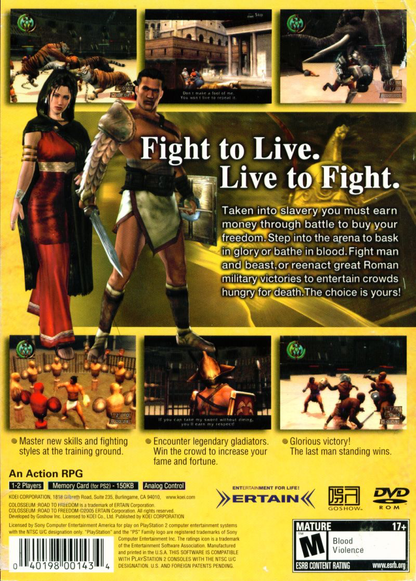 Colosseum Road to Freedom - PS2