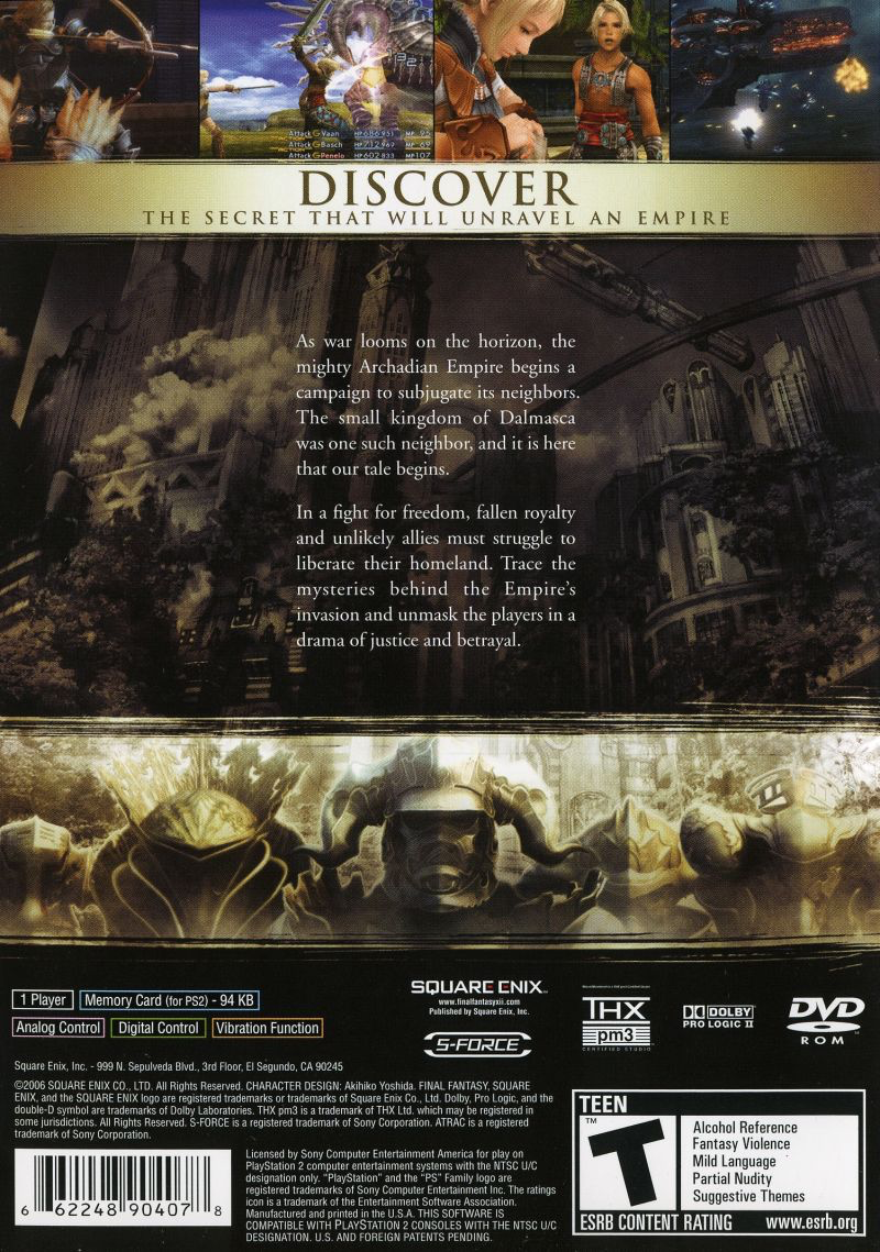 Final Fantasy XII - PS2