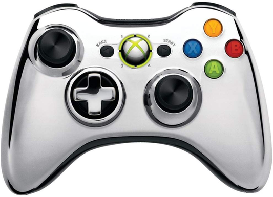 Wireless Official Controller | Silver Chrome - Xbox 360