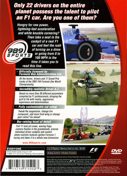 F1 2001 Formula One - PS2