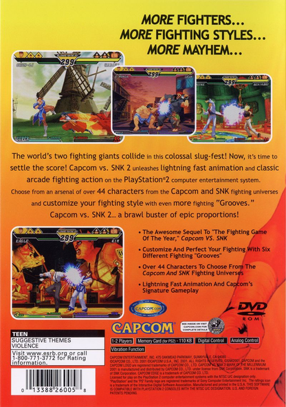 Capcom vs SNK 2 - PS2