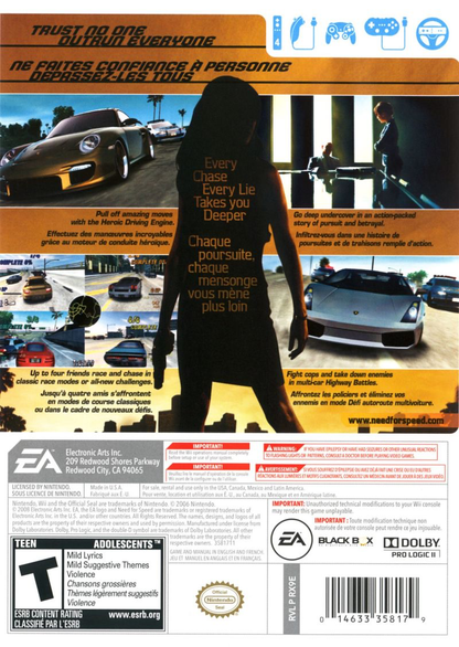 Need for Speed: Undercover - Wii