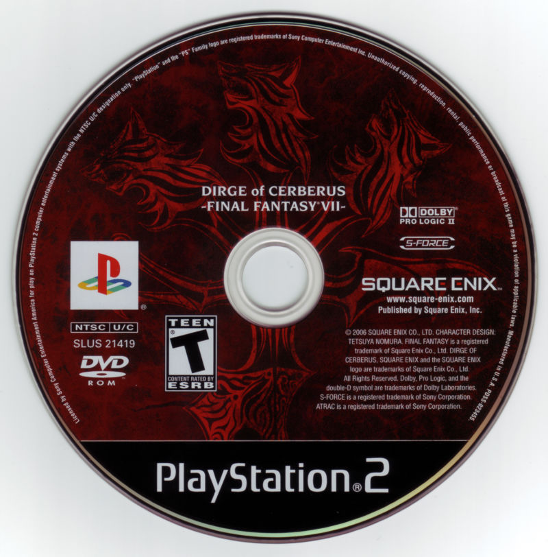 Final Fantasy VII Dirge of Cerberus - PS2