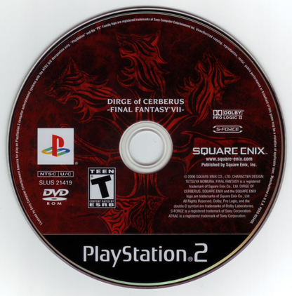 Final Fantasy VII Dirge of Cerberus - PS2