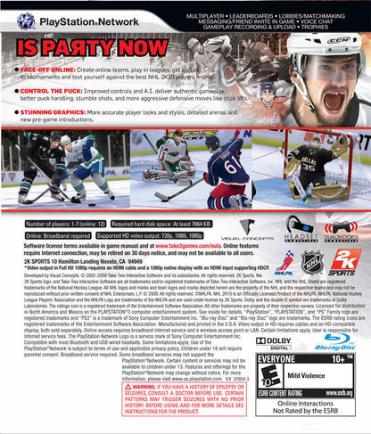 NHL 2K10 - PS3