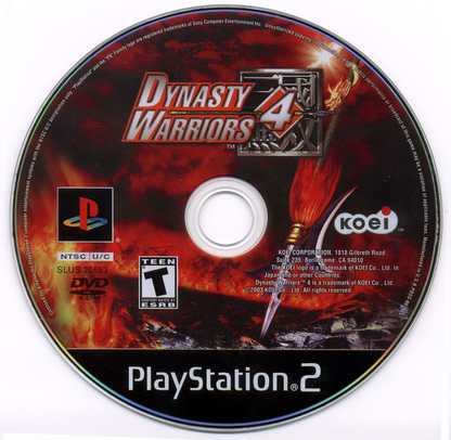 Dynasty Warriors 4 - PS2