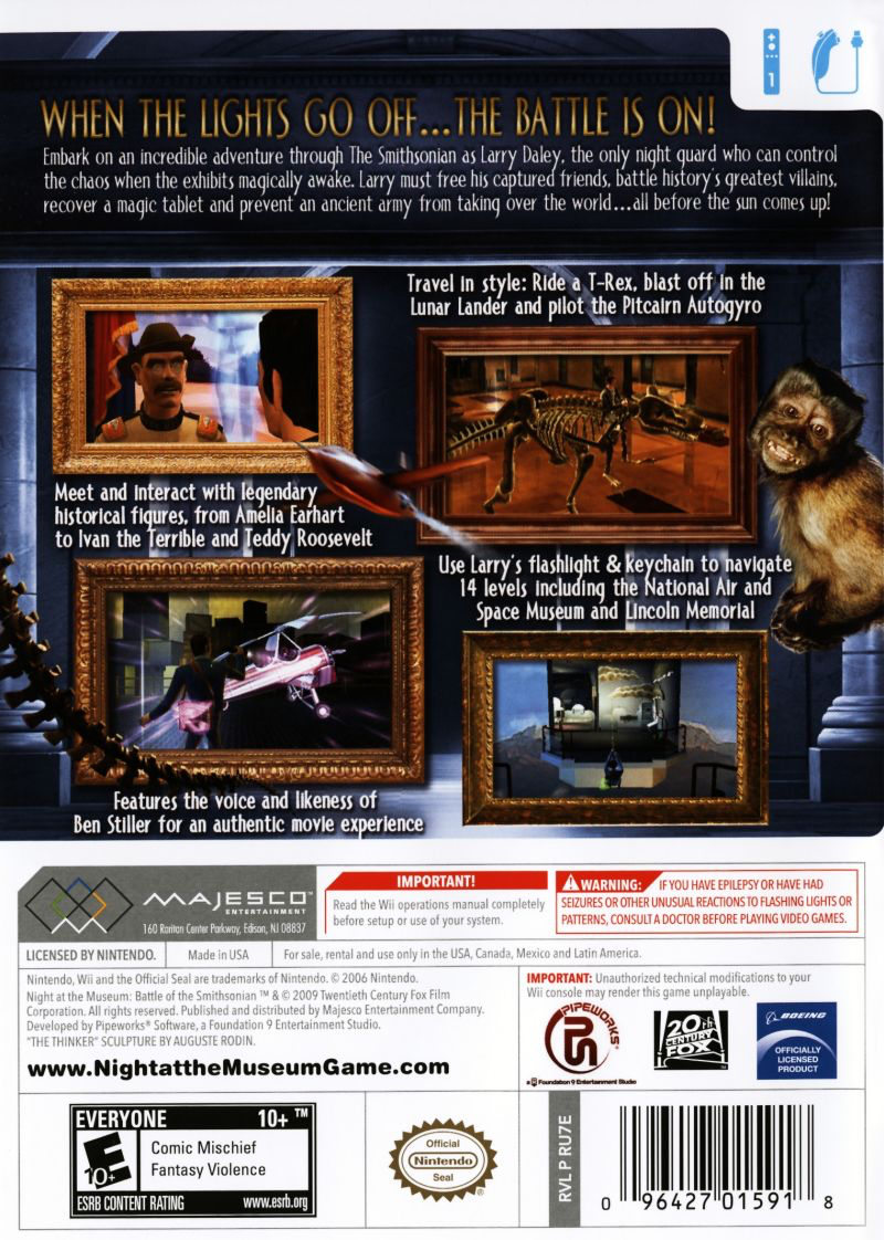 Night at the Museum: Battle of the Smithsonian - Wii