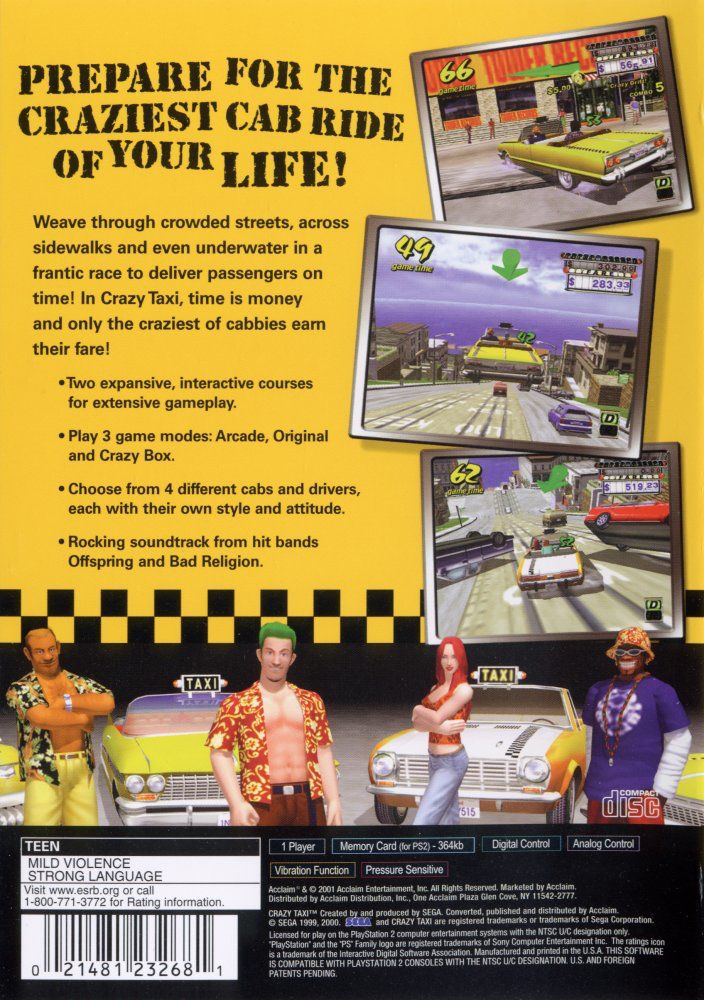 Crazy Taxi - PS2