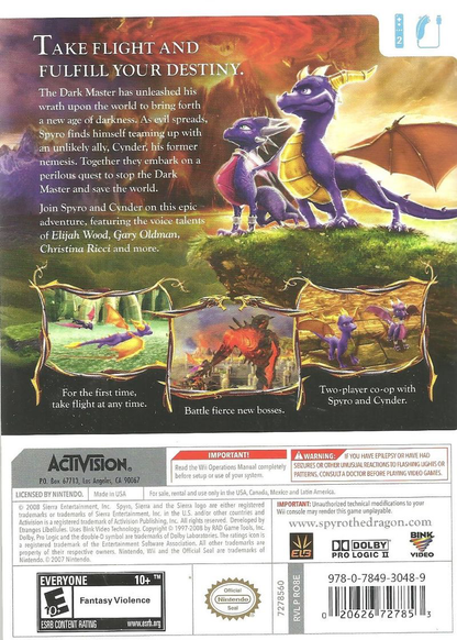 Legend of Spyro: Dawn of the Dragon - Wii