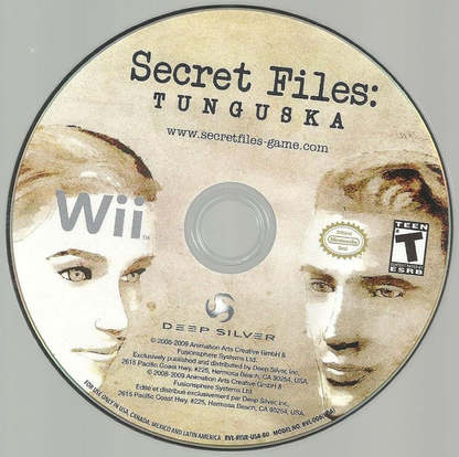 Secret Files: Tunguska - Wii