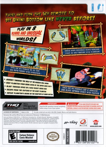 SpongeBob SquarePants: Creature from the Krusty Krab - Wii