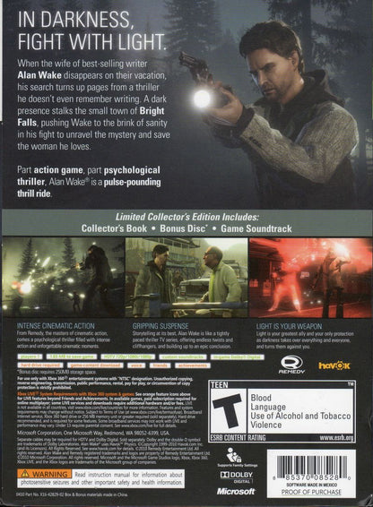 Alan Wake - Limited Edition - Xbox 360