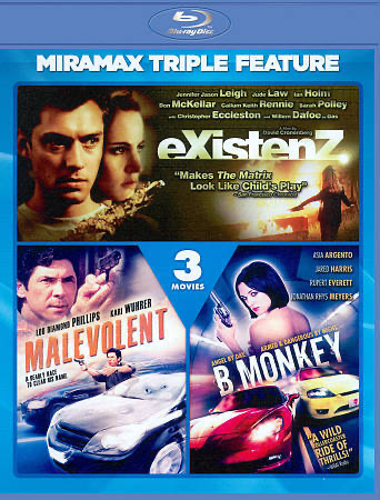 eXistenZ (Miramax Echo Bridge/ Blu-ray) / B. Monkey / Malevolent (Blu-ray) - Blu-ray VAR VAR R